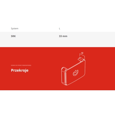 KROP Denko rynny kwadratowej (uniwersalne) 135 mm